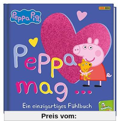 Peppa Pig: Peppa mag… - Ein einzigartiges Fühlbuch: Pappbilderbuch mit Fühlelementen